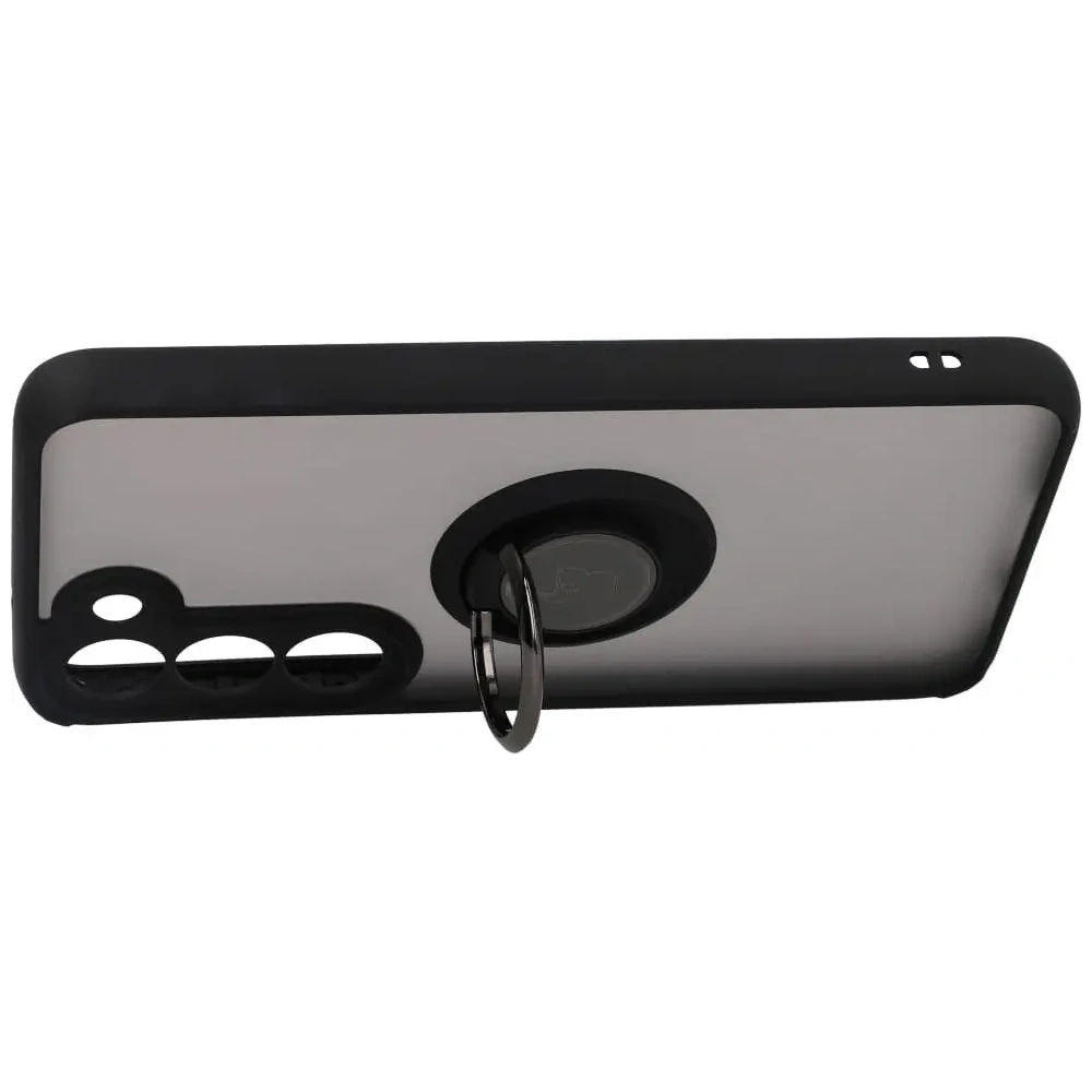 Hurtownia GSM - Bizon Case Hybrid Ring Samsung Galaxy S23 fumuriu cu un cadru negru - BIZ1679 - {ean13} - Hurt