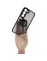 Hurtownia GSM - Bizon Case Hybrid Ring Samsung Galaxy S23 fumuriu cu un cadru negru - BIZ1679 - {ean13} - Hurt
