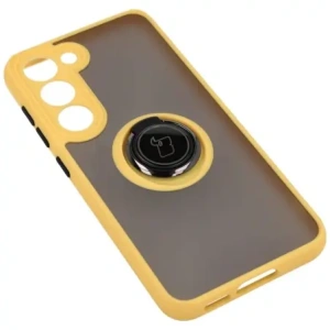 Hurtownia GSM - Bizon Case Hybrid Ring Samsung Galaxy S23 füstös sárga kerettel - BIZ7845 - {ean13} - Hurt