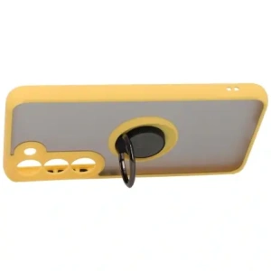 Hurtownia GSM - Bizon Case Hybrid Ring Samsung Galaxy S23 füstös sárga kerettel - BIZ7845 - {ean13} - Hurt