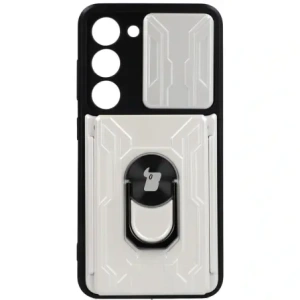 Hurtownia GSM - Bizon Case Camshield Kártyafoglalatos Gyűrű Samsung Galaxy S23 fehér - BIZ7853 - {ean13} - Hurt