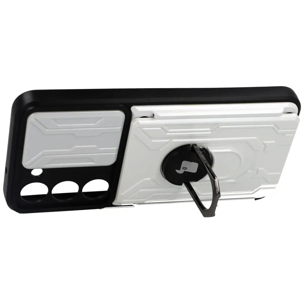 Hurtownia GSM - Bizon Case Camshield Card Slot Ring Samsung Galaxy S23 alb - BIZ7853 - {ean13} - Hurt