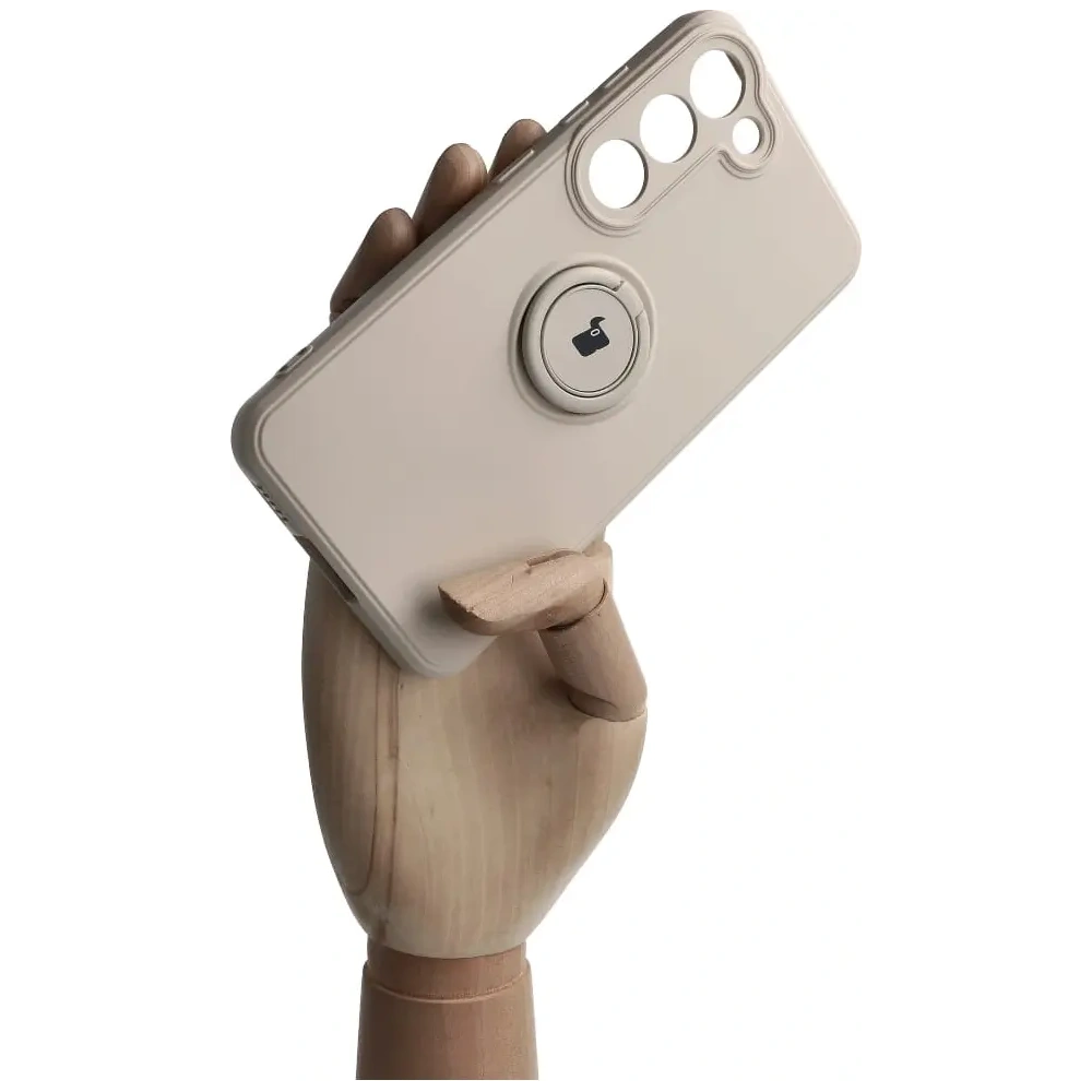 Hurtownia GSM - Bizon Case Silicone Ring Sq do Samsung Galaxy S23 bej - BIZ7854 - {ean13} - Hurt