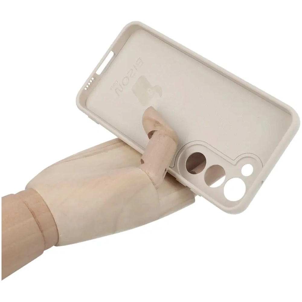 Hurtownia GSM - Bizon Case Silicone Gyűrű Sq do Samsung Galaxy S23 bézs - BIZ7854 - {ean13} - Hurt