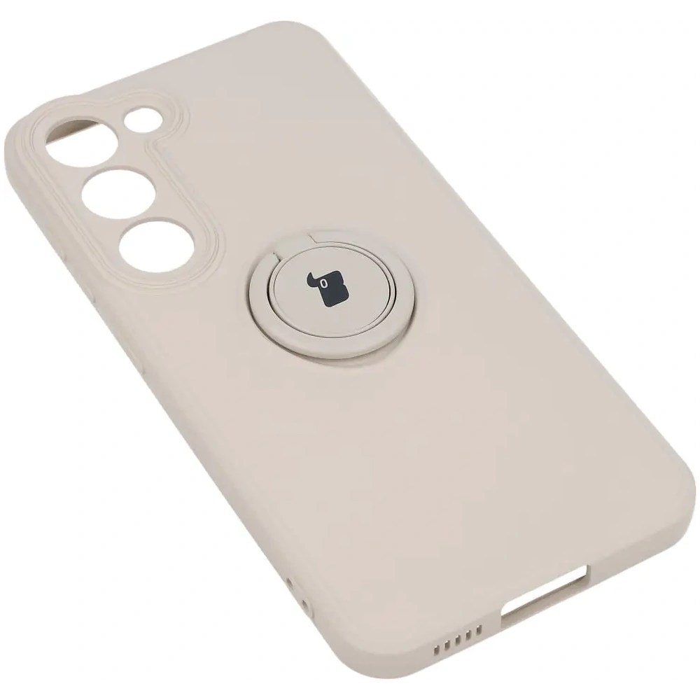 Hurtownia GSM - Bizon Case Silicone Gyűrű Sq do Samsung Galaxy S23 bézs - BIZ7854 - {ean13} - Hurt