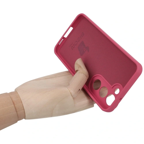 Etui Bizon Case Silicone Ring Sq do Samsung Galaxy S23 brudny róż