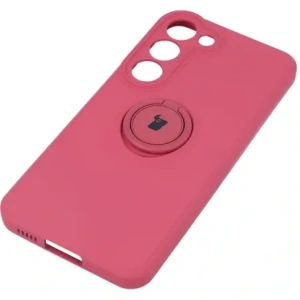 Hurtownia GSM - Etui Bizon Case Silicone Ring Sq do Samsung Galaxy S23 brudny róż - BIZ7855 - {ean13} - Hurt
