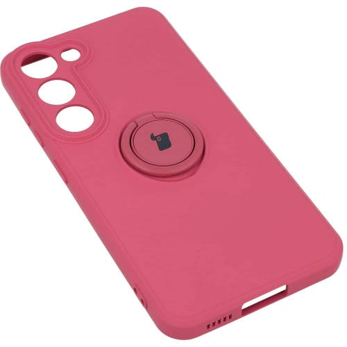 Etui Bizon Case Silicone Ring Sq do Samsung Galaxy S23 brudny róż