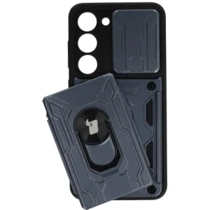 Hurtownia GSM - Bizon Case Camshield Kártyahely Gyűrű Samsung Galaxy S23 szürke - BIZ7859 - {ean13} - Hurt