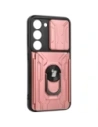 Hurtownia GSM - Etui Bizon Case Camshield Card Slot Ring do Samsung Galaxy S23 jasnoróżowe - BIZ7860 - {ean13} - Hurt