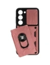 Hurtownia GSM - Etui Bizon Case Camshield Card Slot Ring do Samsung Galaxy S23 jasnoróżowe - BIZ7860 - {ean13} - Hurt