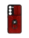 Hurtownia GSM - Bizon Case Camshield Kártyahely Gyűrű Samsung Galaxy S23 piros - BIZ7861 - {ean13} - Hurt