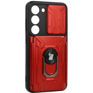 Hurtownia GSM - Bizon Case Camshield Kártyahely Gyűrű Samsung Galaxy S23 piros - BIZ7861 - {ean13} - Hurt