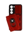 Hurtownia GSM - Etui Bizon Case Camshield Card Slot Ring do Samsung Galaxy S23, czerwone - BIZ7861 - {ean13} - Hurt