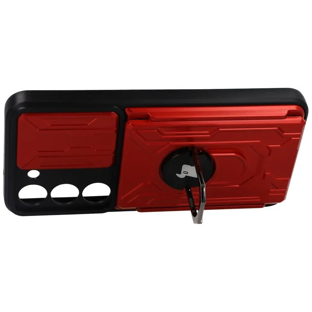 Hurtownia GSM - Bizon Case Camshield Kártyahely Gyűrű Samsung Galaxy S23 piros - BIZ7861 - {ean13} - Hurt