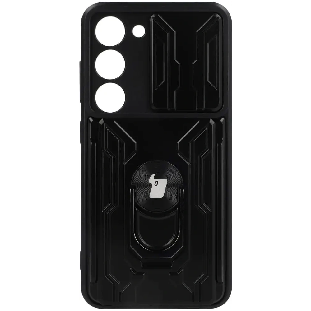 Hurtownia GSM - Bizon Case Camshield Kartensteckplatz Ring Samsung Galaxy S23 schwarz - BIZ7862 - {ean13} - Hurt