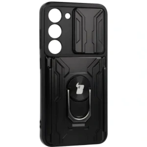 Hurtownia GSM - Bizon Case Camshield Card Slot Ring Samsung Galaxy S23 negru - BIZ7862 - {ean13} - Hurt