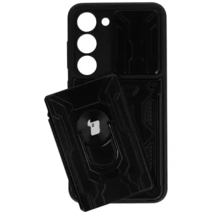 Hurtownia GSM - Bizon Case Camshield Kártyahely Gyűrű Samsung Galaxy S23 fekete - BIZ7862 - {ean13} - Hurt