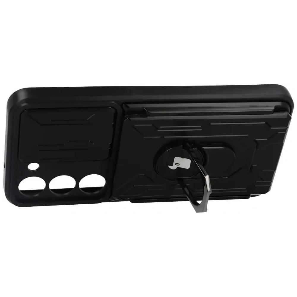 Hurtownia GSM - Etui Bizon Case Camshield Card Slot Ring do Samsung Galaxy S23, czarne - BIZ7862 - {ean13} - Hurt