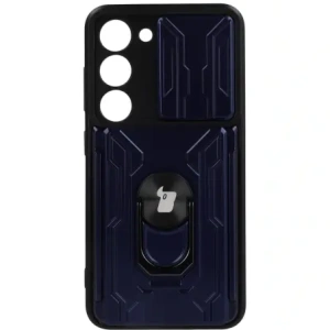 Hurtownia GSM - Bizon Case Camshield Card Slot Ring Samsung Galaxy S23 albastru marin - BIZ7863 - {ean13} - Hurt