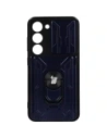 Bizon Case Camshield Kártyahely Gyűrű Samsung Galaxy S23 sötétkék