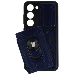Hurtownia GSM - Bizon Case Camshield Kártyahely Gyűrű Samsung Galaxy S23 sötétkék - BIZ7863 - {ean13} - Hurt