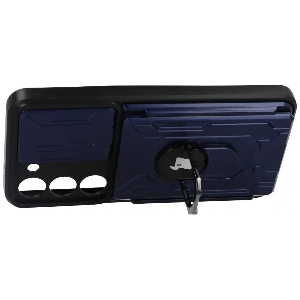Wholesale Bizon Case Camshield Card Slot Ring Samsung Galaxy S23 navy blue - BIZ7863 - {ean13} - Hurt