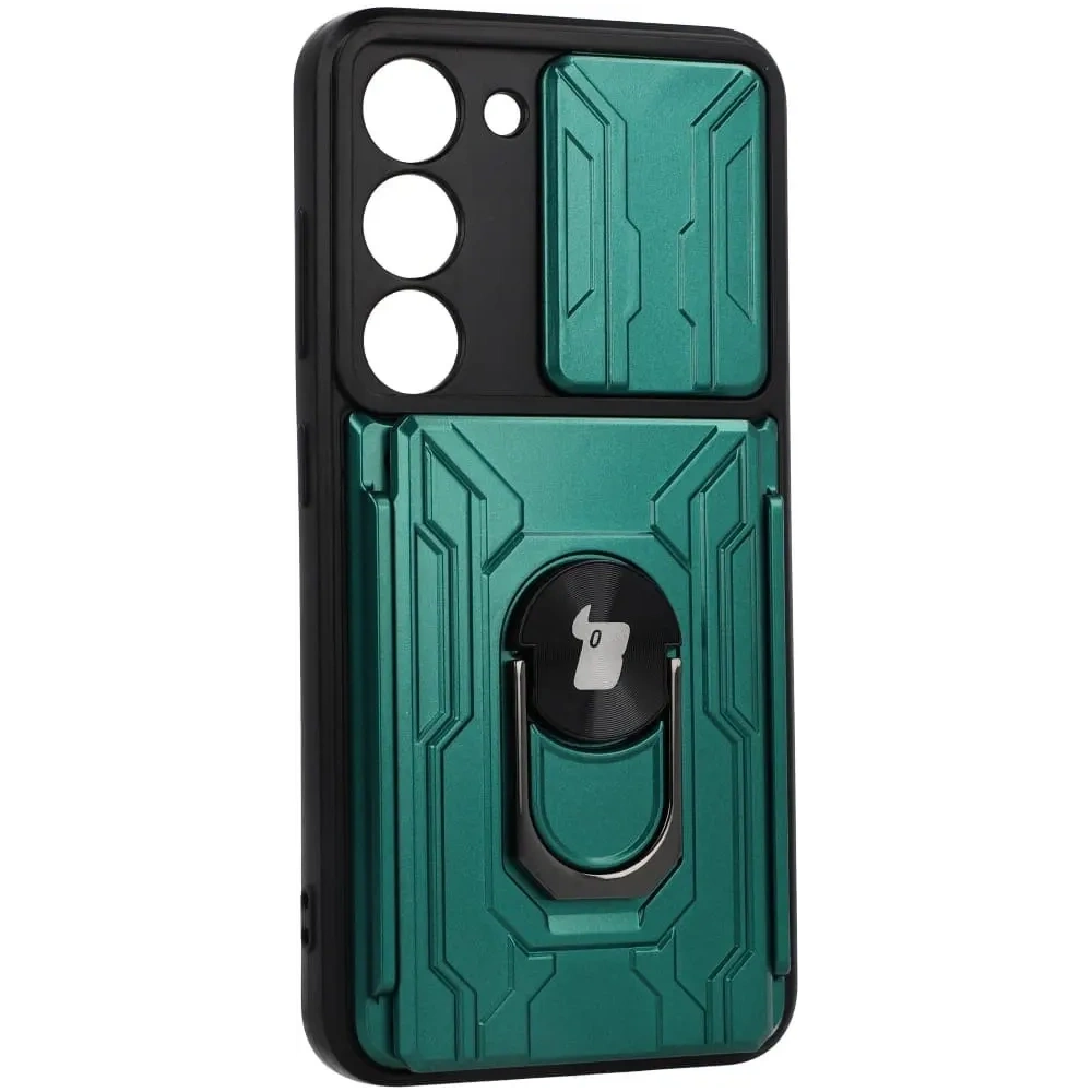 Hurtownia GSM - Bizon Case Camshield Kártyahely Gyűrű Samsung Galaxy S23 zöld - BIZ7864 - {ean13} - Hurt