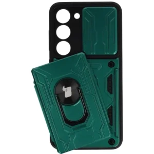 Hurtownia GSM - Bizon Case Camshield Kártyahely Gyűrű Samsung Galaxy S23 zöld - BIZ7864 - {ean13} - Hurt