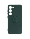 Bizon Case inel din silicon Sq pentru Samsung Galaxy S23 verde închis