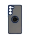Hurtownia GSM - Etui z uchwytem na palec Bizon Case Hybrid Ring do Samsung Galaxy S23 Plus przydymione z granatową ramką - BIZ1712 - {ean13} - Hurt