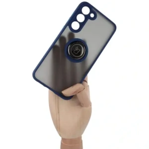 Hurtownia GSM - Bizon Case Hybrid Ring Samsung Galaxy S23 Plus fumurie cu un cadru albastru închis - BIZ1712 - {ean13} - Hurt