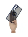 Hurtownia GSM - Etui z uchwytem na palec Bizon Case Hybrid Ring do Samsung Galaxy S23 Plus przydymione z granatową ramką - BIZ1712 - {ean13} - Hurt