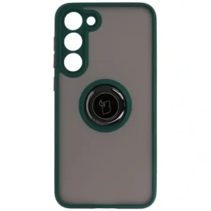 Hurtownia GSM - Bizon Case Hybrid Ring Samsung Galaxy S23 Plus fumuriu cu un cadru verde închis - BIZ1714 - {ean13} - Hurt