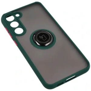 Hurtownia GSM - Bizon Case Hybrid Ring Samsung Galaxy S23 Plus fumuriu cu un cadru verde închis - BIZ1714 - {ean13} - Hurt