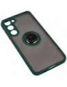 Wholesale Bizon Case Hybrid Ring Samsung Galaxy S23 Plus smoky with a dark green frame - BIZ1714 - {ean13} - Hurt