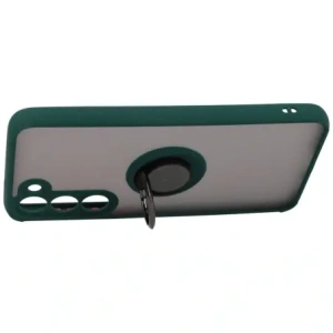 Hurtownia GSM - Bizon Case Hybrid Ring Samsung Galaxy S23 Plus fumuriu cu un cadru verde închis - BIZ1714 - {ean13} - Hurt