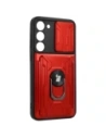 Hurtownia GSM - Bizon Case Camshield Card Slot Ring Samsung Galaxy S23 Plus roșu - BIZ1716 - {ean13} - Hurt