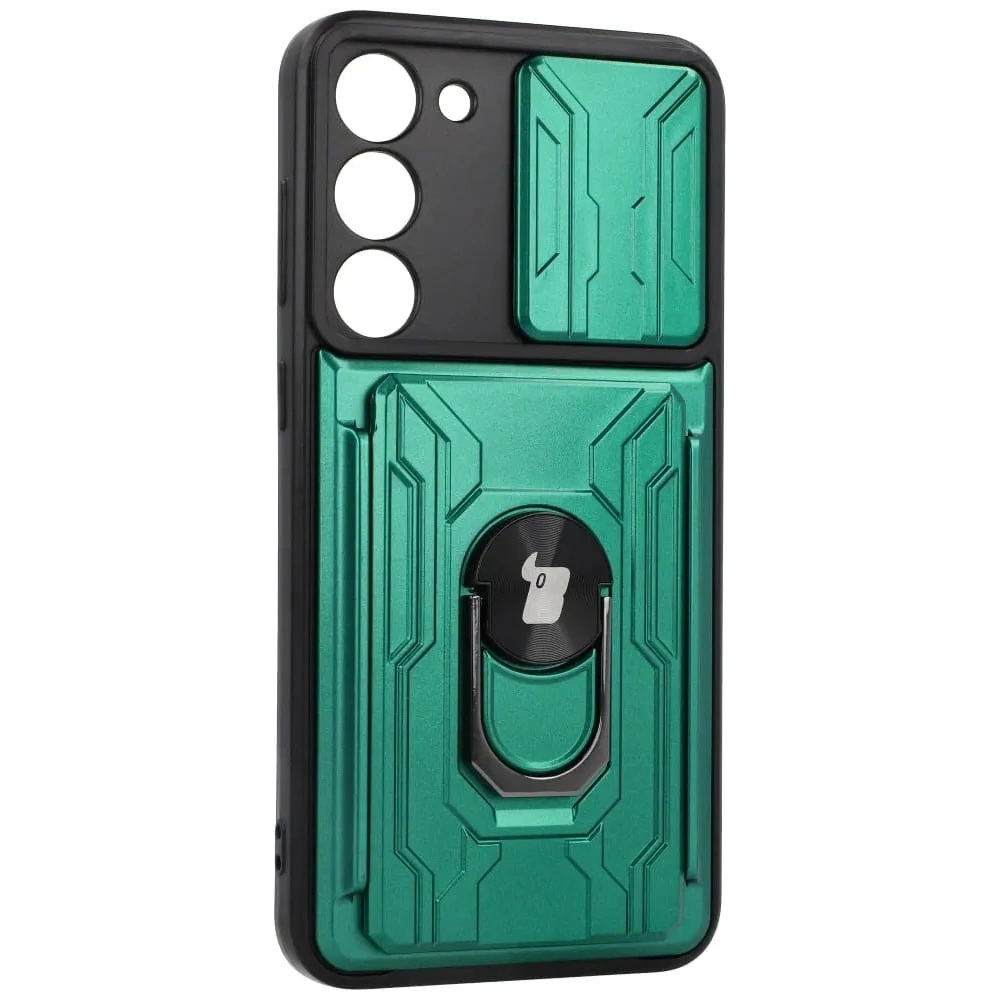 Hurtownia GSM - Bizon Case Camshield Card Slot Ring Samsung Galaxy S23 Plus verde - BIZ1717 - {ean13} - Hurt