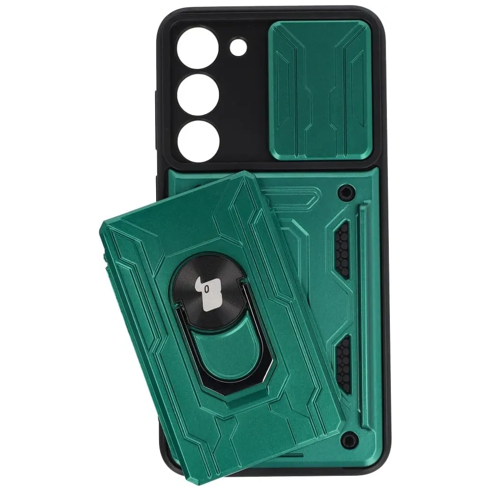 Hurtownia GSM - Bizon Case Camshield Card Slot Ring Samsung Galaxy S23 Plus verde - BIZ1717 - {ean13} - Hurt