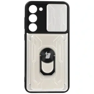 Hurtownia GSM - Bizon Case Camshield Card Slot Ring Samsung Galaxy S23 Plus alb - BIZ1718 - {ean13} - Hurt