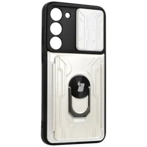 Hurtownia GSM - Bizon Case Camshield Card Slot Ring Samsung Galaxy S23 Plus alb - BIZ1718 - {ean13} - Hurt