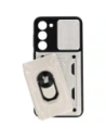 Hurtownia GSM - Bizon Case Camshield Card Slot Ring Samsung Galaxy S23 Plus alb - BIZ1718 - {ean13} - Hurt