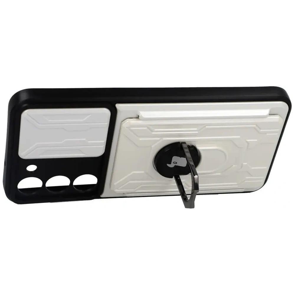 Hurtownia GSM - Bizon Case Camshield Card Slot Ring Samsung Galaxy S23 Plus alb - BIZ1718 - {ean13} - Hurt