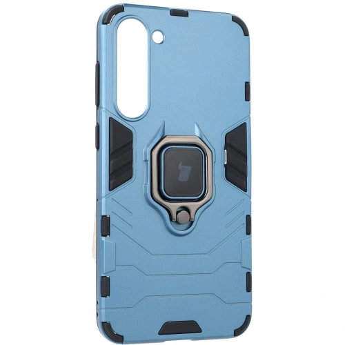 Etui Bizon Case Armor Ring do Samsung Galaxy S23 Plus niebieskie