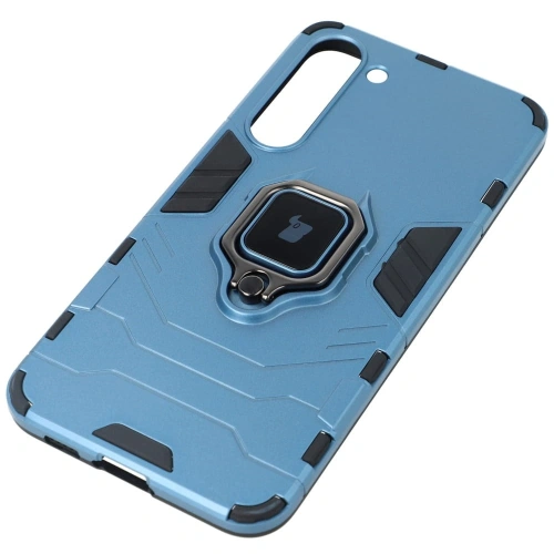 Etui Bizon Case Armor Ring do Samsung Galaxy S23 Plus niebieskie