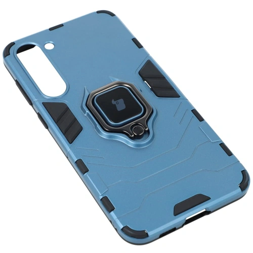 Etui Bizon Case Armor Ring do Samsung Galaxy S23 Plus niebieskie