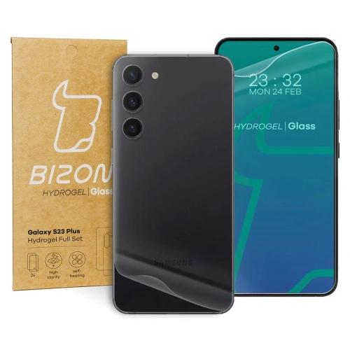 Folia hydrożelowa na tył i przód Bizon Glass Hydrogel Samsung Galaxy S23 Plus