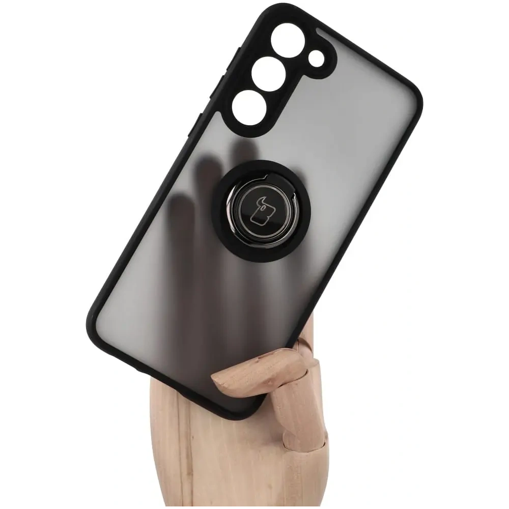 Hurtownia GSM - Bizon Case Hybrid Ring Samsung Galaxy S23 Plus fumuriu cu un cadru negru - BIZ1725 - {ean13} - Hurt
