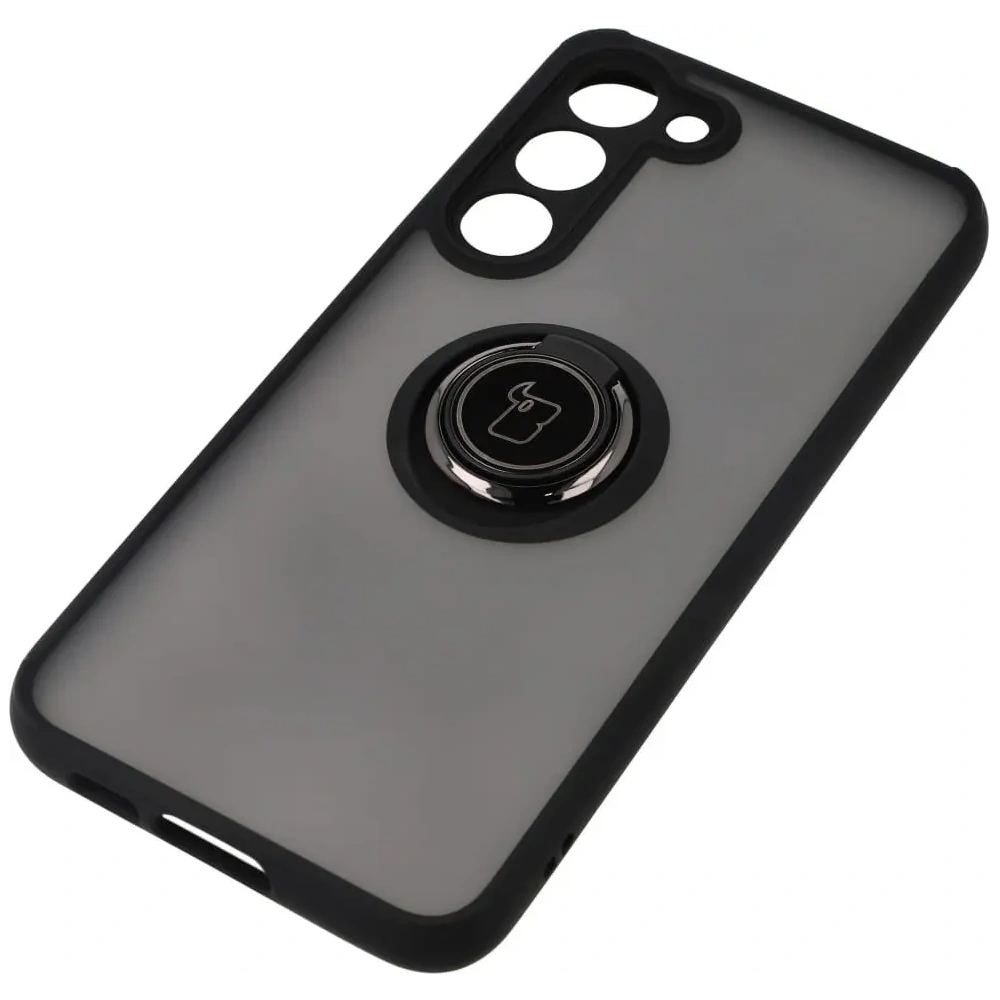 Hurtownia GSM - Bizon Case Hybrid Ring Samsung Galaxy S23 Plus fumuriu cu un cadru negru - BIZ1725 - {ean13} - Hurt